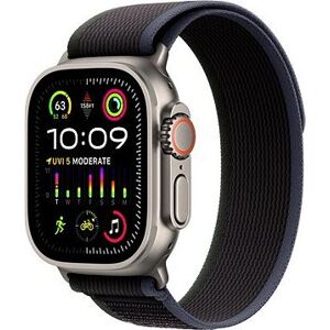 Apple Watch Ultra 2 49 mm titánové puzdro s čierno-modrým trailovým ťahom – M/L