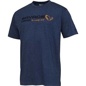 Savage Gear Signature Logo T-Shirt Blue Melange