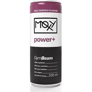 GymBeam Moxy Power+ Energy Drink 330 ml, wild berries