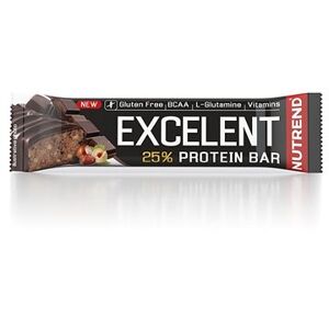 Nutrend EXCELENT protein bar, 85 g, čokoláda s orieškami CZ/SK