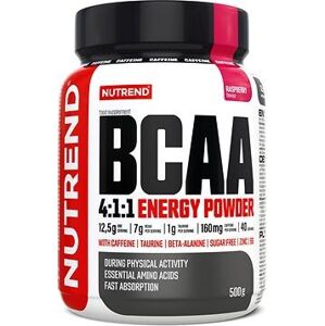 Nutrend BCAA Energy Mega Strong Powder 500 g, malina