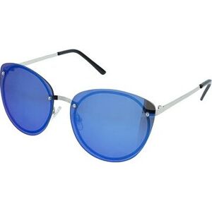 OEM Slnečné okuliare oversize Plate strieborný rám modré sklá