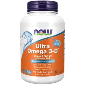 NOW Foods Ultra omega-3 s vitamínom D 90 kaps.